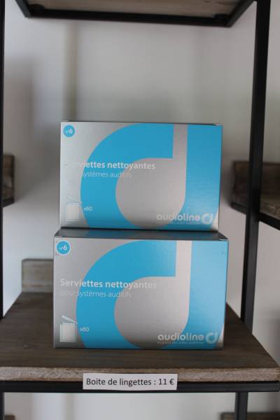Lingettes nettoyantes pour appareils auditifs