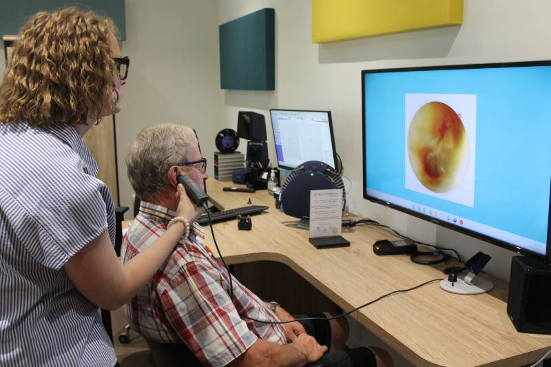 Vidéotoscopie chez un patient chez M & l'Audition