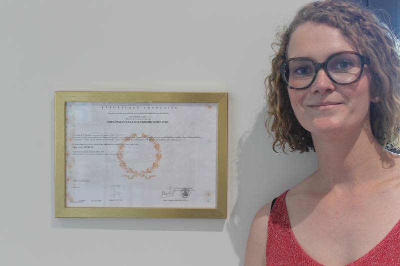 Anne MOREAU notre audioprothésiste diplomée d'Etat